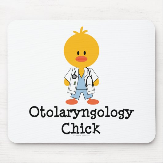 Otolaryngology Chick Mousepad Muismat (Voorkant)