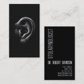 Otolaryngology Ears Doctor Modern Bold Visitekaartje (Voorkant / Achterkant)