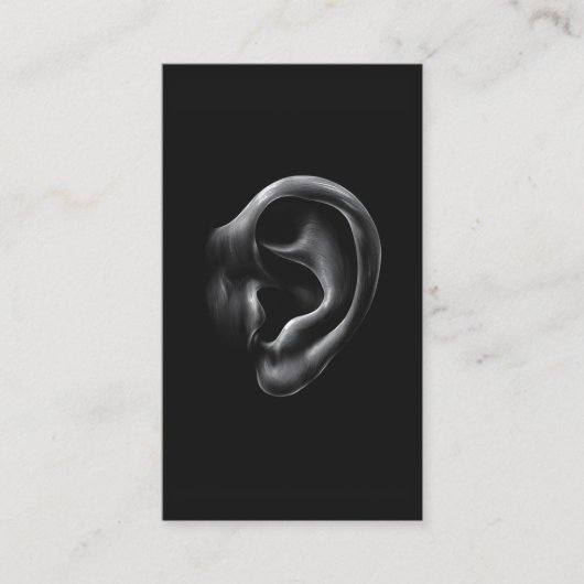 Otolaryngology Ears Doctor Modern Bold Visitekaartje (Voorkant)