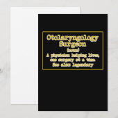 Otolaryngology Surgeon Surgery Medical Doctor Grap Bedankkaart (Voorkant / Achterkant)