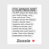 Otolaryngoloog Sticker (Vel)