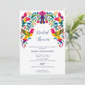 Otomi Birds Mexican Fiesta Vrijgezellenfeest Kaart (Staand voorkant)