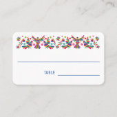 Otomi, colorfull otomi, vogels en bloemen plaatskaartje (Voorkant)