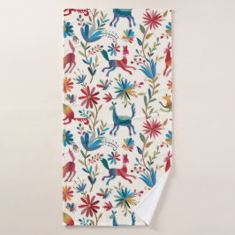 Otomi Inspired Design Badhanddoek