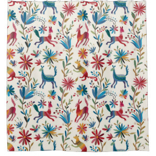 Otomi Inspired Design Douchegordijn