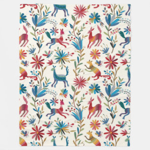 Otomi Inspired Design Fleece Deken