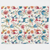 Otomi Inspired Design Fleece Deken (Voorkant (Horizontaal))