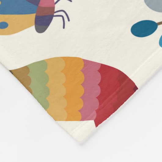 Otomi Inspired Design Fleece Deken (Hoek)