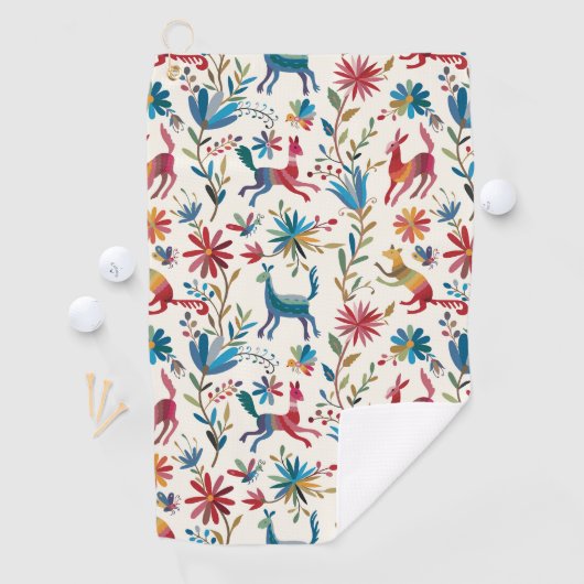 Otomi Inspired Design Golfhanddoek (Insitu)
