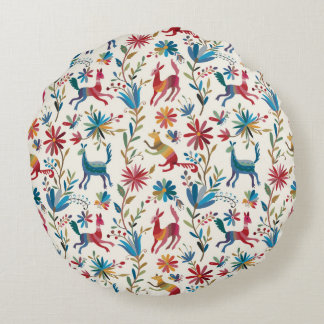 Otomi Inspired Design Rond Kussen