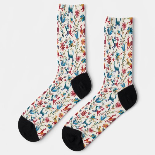 Otomi Inspired Design Sokken (Links)