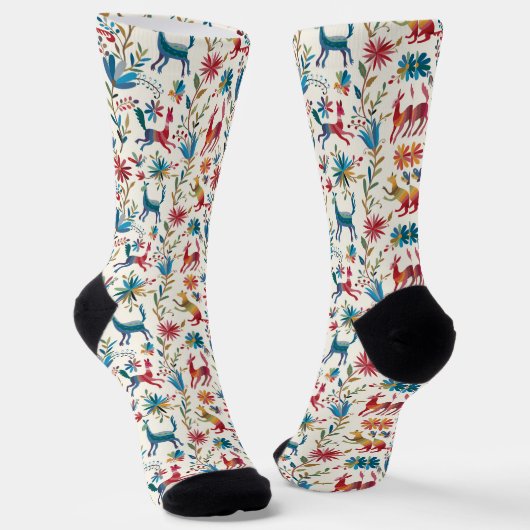 Otomi Inspired Design Sokken (Gebogen)