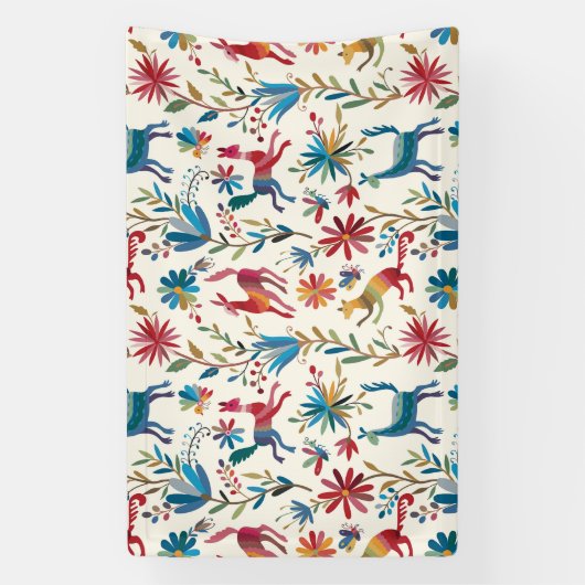 Otomi Inspired Design Spandoek (Verticaal)