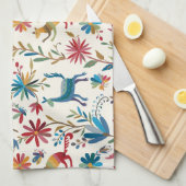 Otomi Inspired Design Theedoek (Quarter Fold)
