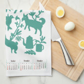 Otomi Kitchen handdoek met Japanse kalender 2014 (Quarter Fold)