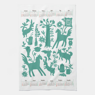 Otomi Kitchen handdoek met Japanse kalender 2014