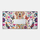 Otomi Kunst Hond Bureaumat (Keyboard & Muis)