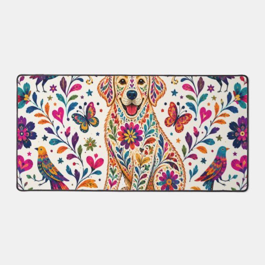 Otomi Kunst Hond Bureaumat (Voorkant)