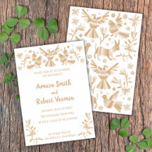 Otomi, MEXICA, BEIGE, STROMEN EN VOGELS