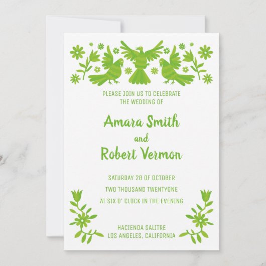 OTOMI, MEXICA, GROENEN, STROMEN EN VOGELS AANKONDIGING (Voorkant)