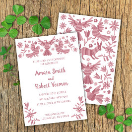 Otomi, MEXICA, PINK, FLOWERS, VOGELVERKLARING Aankondiging