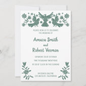 Otomi, MEXICAN, GROENEN, STROMEN, VOGELS-AANkondig Aankondiging (Voorkant)