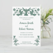 Otomi, MEXICAN, GROENEN, STROMEN, VOGELS-AANkondig Aankondiging (Staand voorkant)