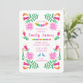 Otomi Print Fiesta Birthday Kaart (Staand voorkant)