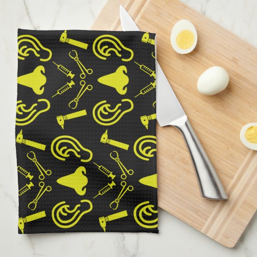 Otorhinolaryngoloog Theedoek (Quarter Fold)