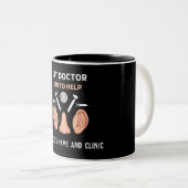 Otorhinolaryngoloog Tweekleurige Koffiemok (Voorkant rechts)