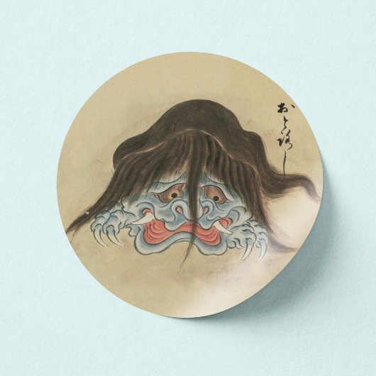 Otoroshi-  Japans Yokai Ronde Sticker