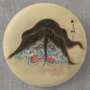 Otoroshi (Sawaki Scroll) Ronde Button 5,7 Cm