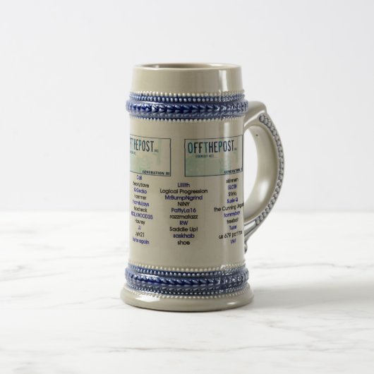 OTP Beer Stein 2010 Bierpul (Voorkant rechts)