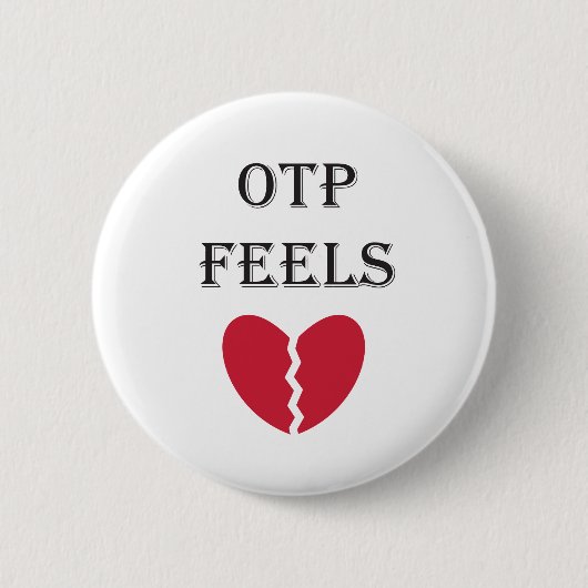 "OTP voelt"speld Ronde Button 5,7 Cm (Voorkant)