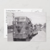 OTR-autowrakken briefkaart 1951 Vroege capaciteit  (Voorkant / Achterkant)