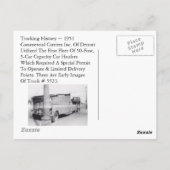 OTR-autowrakken briefkaart 1951 Vroege capaciteit  (Achterkant)