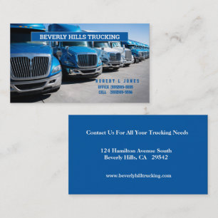 OTR Blue Truckers Visitekaartje