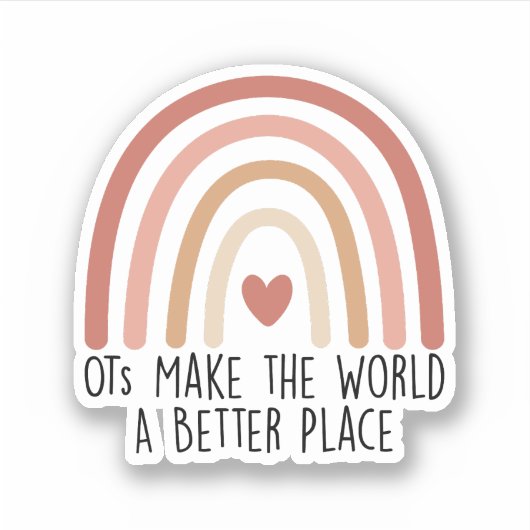 OT's maken de wereld een betere plek, Beroeps Sticker (Voorkant)