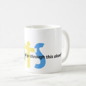 OTS-mok niemand zou dit alleen moeten doormaken Koffiemok (Voorkant rechts)