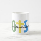 OTS-mok niemand zou dit alleen moeten doormaken Koffiemok (Center)