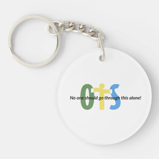 OTS Sleutelhanger niemand zou dit alleen moeten do (Voorkant)