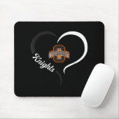 Otsego Knights Logo Half Heart Slogan Hs Muismat (Met muis)