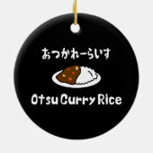 Otsu Curry Rice おつかれーい すらd Keramisch Ornament (Achterkant)