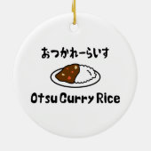 Otsu Curry Rice おつかれーい すらd Keramisch Ornament (Achterkant)