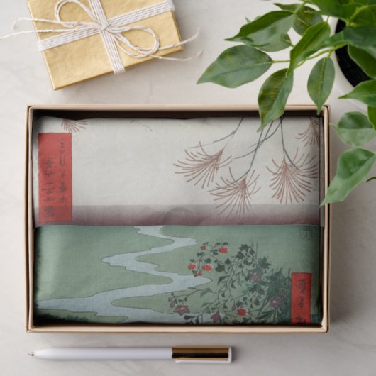 Otsuki-velden in de provincie Kai Tissuepapier (Geschenk)