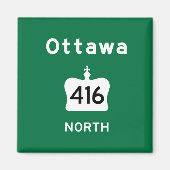 Ottawa 416 magneet (Voorkant)