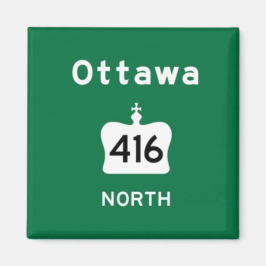 Ottawa 416 magneet (Voorkant)