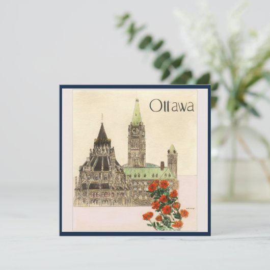 Ottawa afdrukbaar kaart (Staand voorkant)