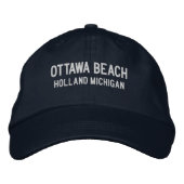 Ottawa Beach Michigan Embroidered Baseball Hat Geborduurde Pet (Voorkant)