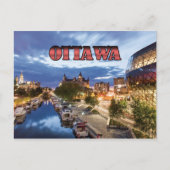 Ottawa bij schemering briefkaart (Voorkant)